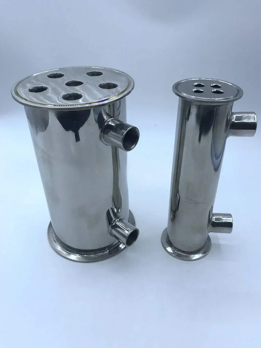 Wholesale price 6-inch stainless steel three clip distillation condenser for alcohol distillation, hot selling price