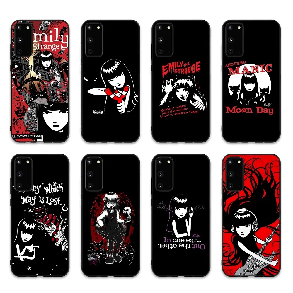 E-Emily The Strange Phone Case For Samsung S 9 10 20 21 22 23 30 23 24 plus lite Ultra FE S10lite Fundas