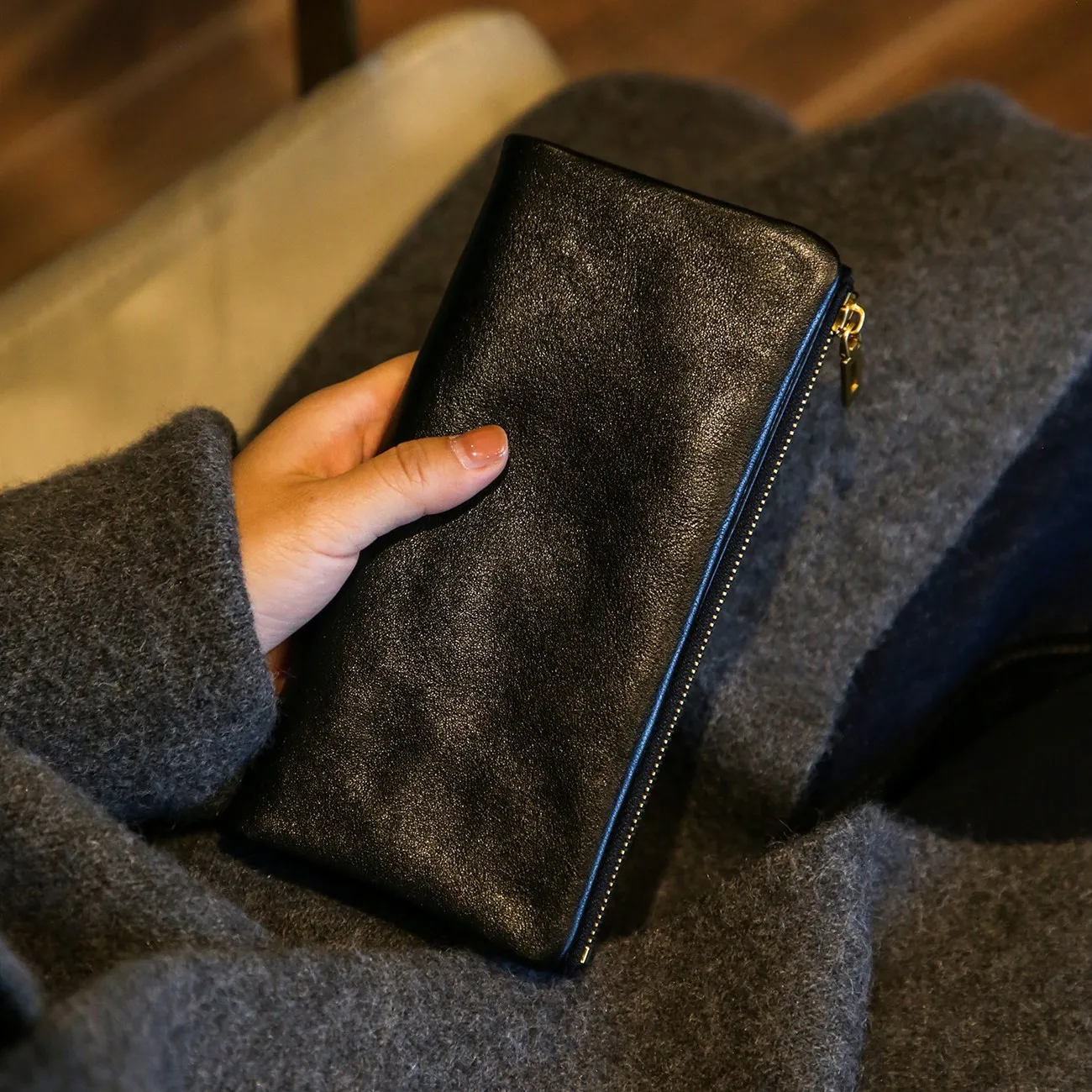 retro-korean-style-tanned-leather-wallet-large-capacity-multi-function-money-clip-for-men-and-women-with-multiple-card-slots