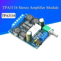 High Efficiency TPA3116 D2 Dual Channel 50Wx2 Amplifier Module DC 4.5-27V Digital Power 2 Channel Stereo Amplifier Board