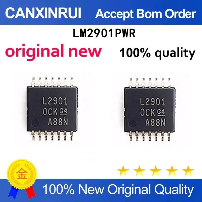 (5-100 Pieces)Brand new original LM2901PWR L2901 SMT TSSOP-14 four-way differential comparator IC chip