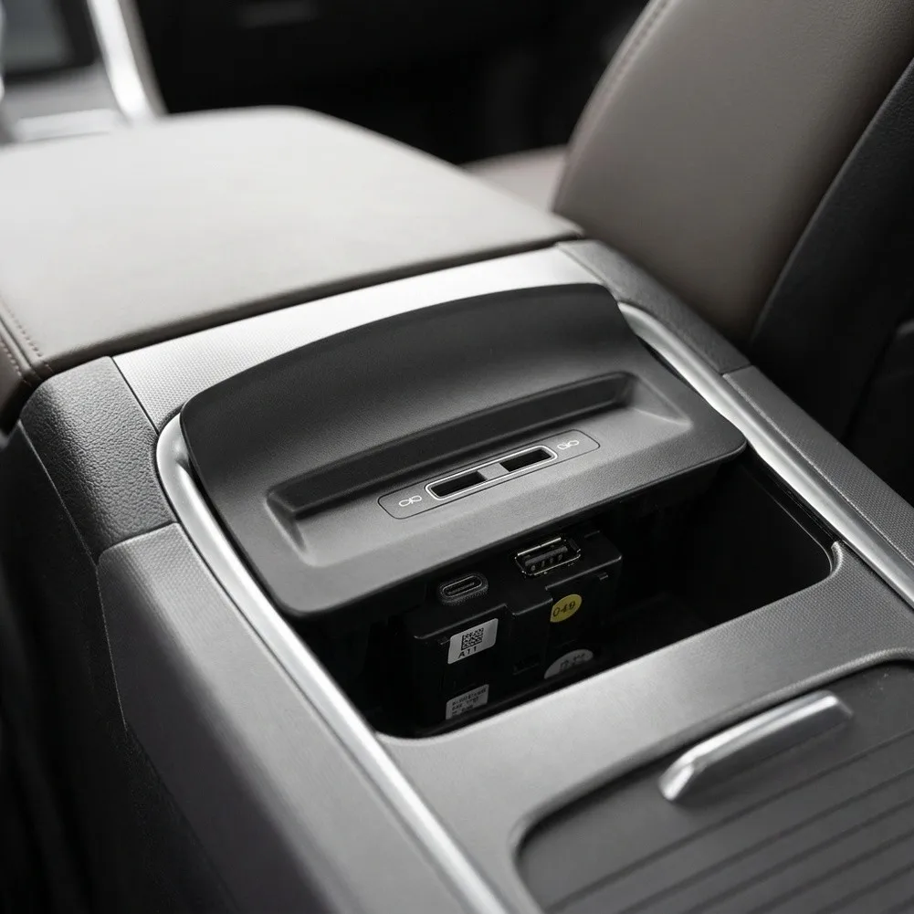 High Quality USB Charger Charger Port Socket Car Accessories Chargerkit Double Cover Interior Switches Rear USB Charger Car None