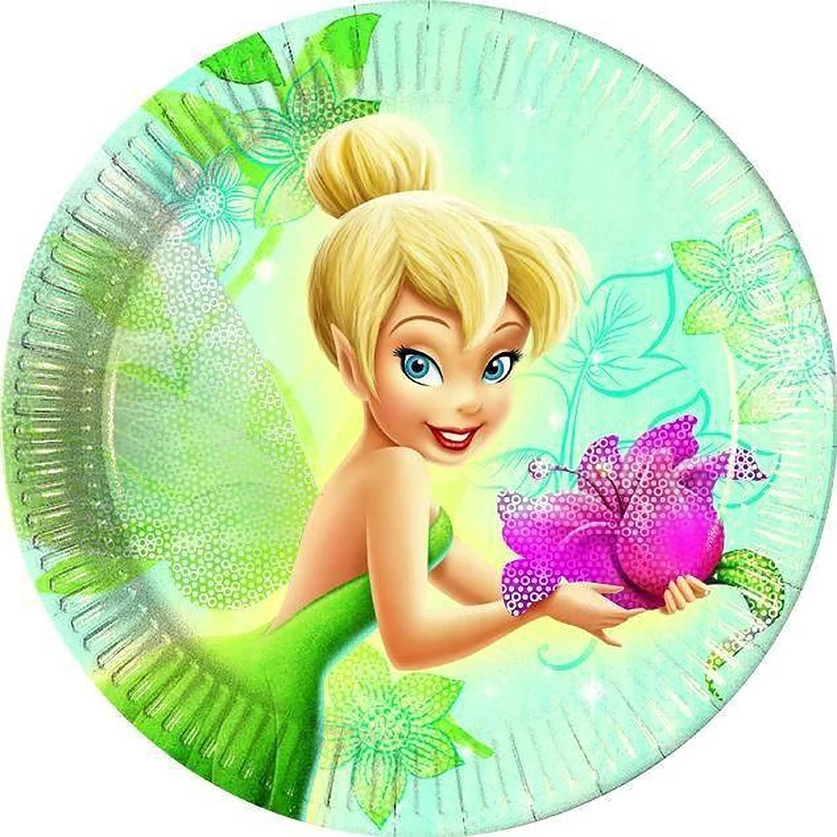 Flying Elf Photo Backdrops Girl Birthday Photo Backgrounds Cute Little Fairy Round Green Fairy Tale Forest Decor Poster