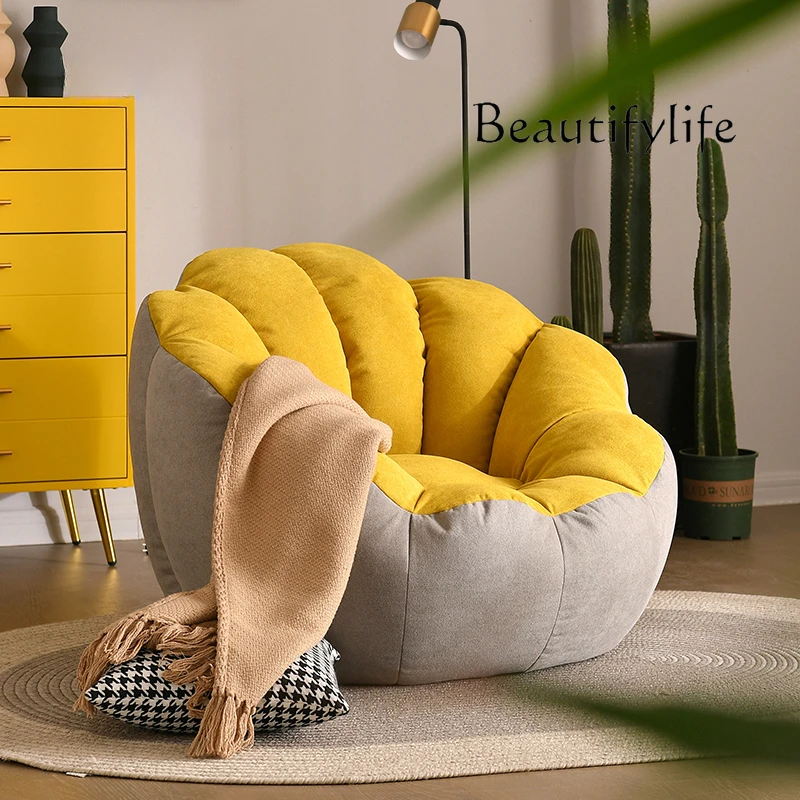 Lazy sofa pumpkin chair tatami model single balcony small recliner bedroom living room casual bean bag