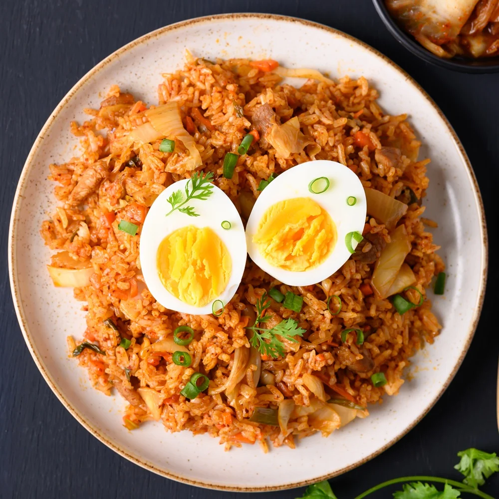 (Shikpan-Sa) أرز كيمتشي المقلي بحجم الإبهام 300 جرام × 5: هذه أرز مقلي مصنوع من الكيمتشي المطبوخ جيدًا، مقلي بالأرز.