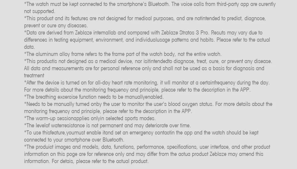 Neue Zeblaze Stratos 4 PRO AMOLED-Bildschirm GPS-Smartwatch Zweifarbige Taschenlampe Kostenlose Karten- und Musik-Downloads Sport-Smartwatch – Detail 13
