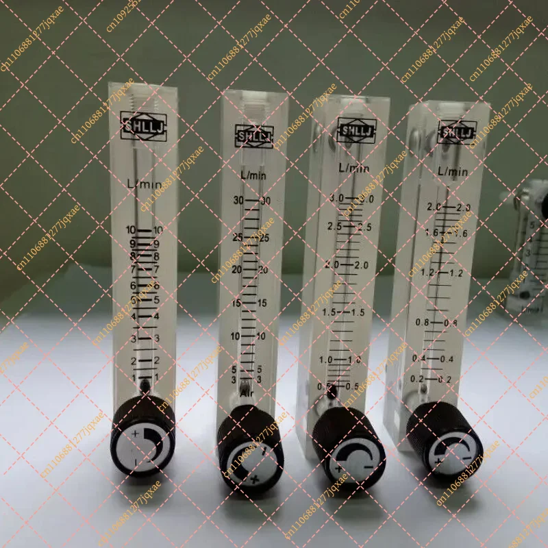 Adjustable Air Oxygen Gas Flow Meter Sensor 3/5/10/20 LPM Flowmeter Counter Indicator O2 Gas Meter