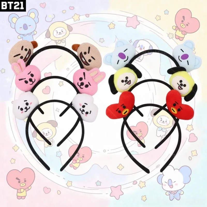 Anime Cosplay Makeup - Urocza opaska do włosów BT21 Anime