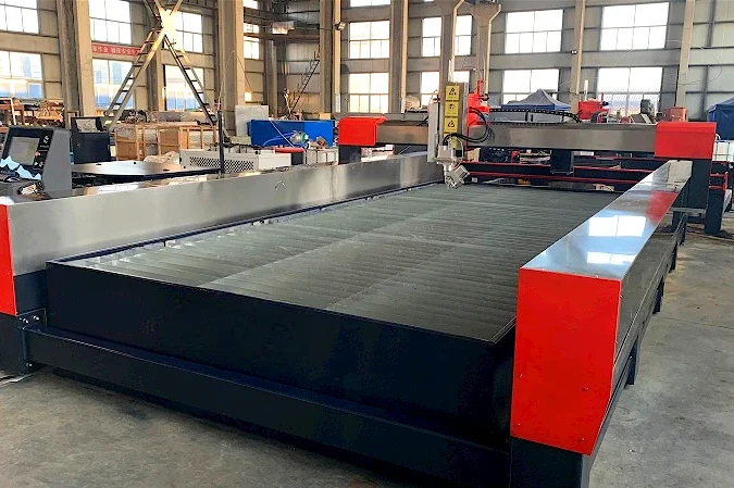 Water cutting 5 axis numerical control water jet marble cutting machine