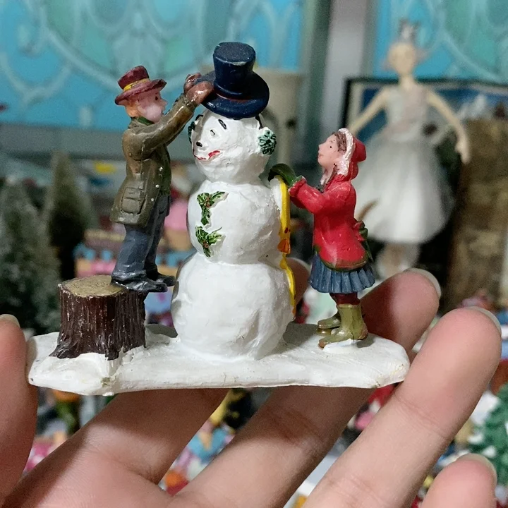 resin figure mental psychological sand table game box court therapy make  snowman