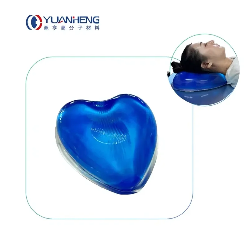 Heart Shaped Gel Positioning Head Pad with Anti-Bed Sore Feature CE ISO Certified for Operating Table