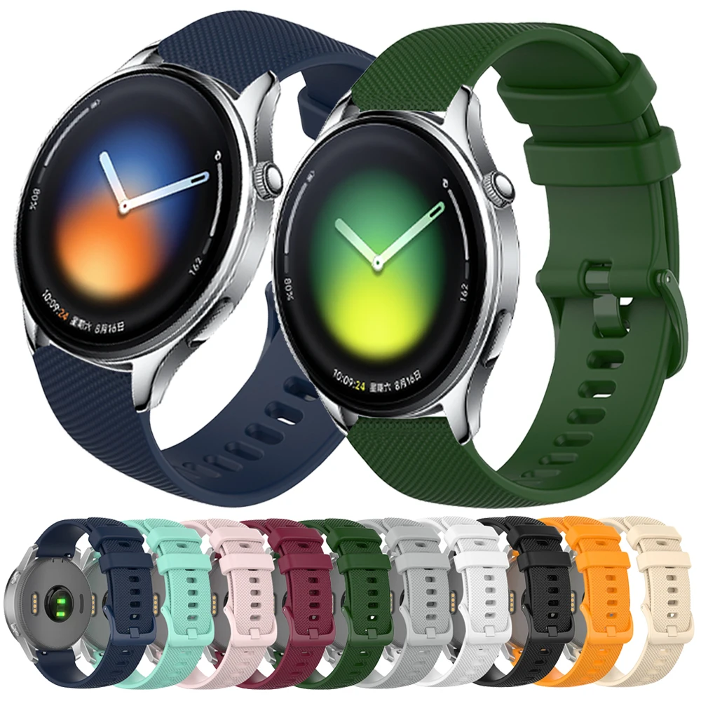 22mm Silikonarmband für Xiaomi Watch 2 Pro/Color 2 S1 S2 46mm/42mm S3 S4 Sport-Armband für Xiaomi Watch 5 Weiche Uhrenarmbänder