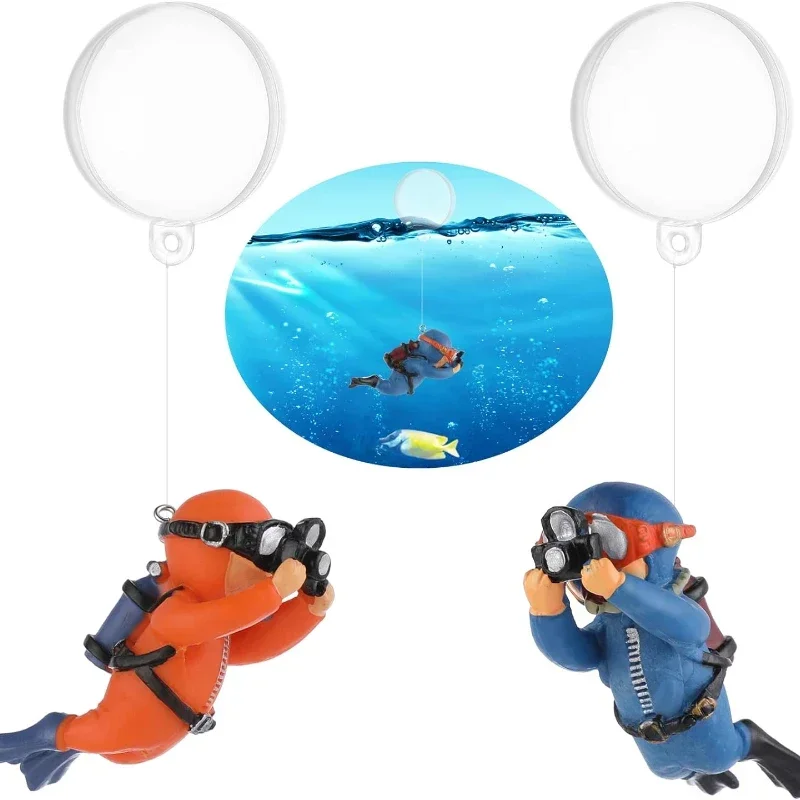 Cute Mini Aquarium Decoration Accessories Diver Figures Fish Tank Aquarium Ornaments Aquatic Pet Supplies