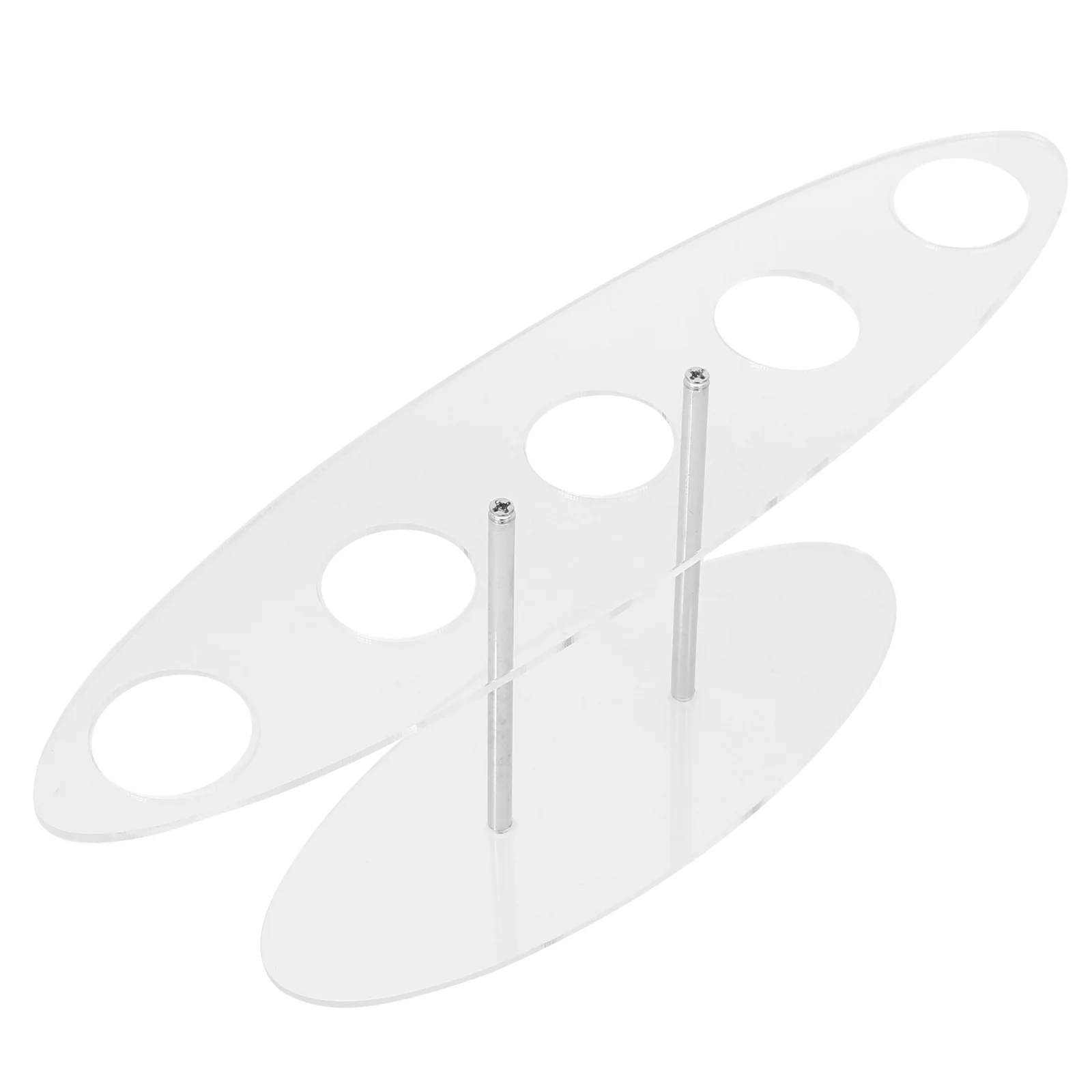 

5 Slot Acrylic Ice Cream Cone Display Stand Clear Ice Cream Holder for Bakery Party Dessert Shop Acrylic Cone Holders
