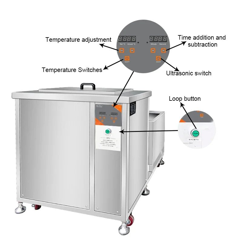 CHY SONIC  Industrial Ultrasonic Cleaner 540L 5400W With Filter For Barbecue Grills Gears Lab Optical Devices Removal Rust Wax