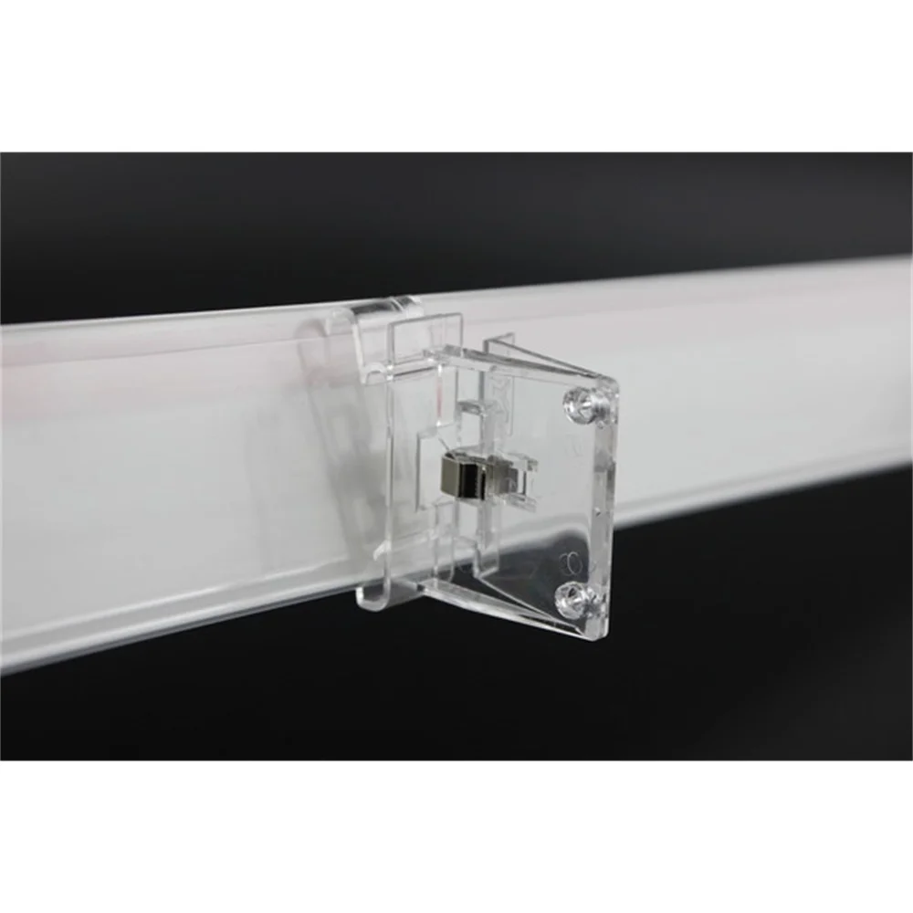 Shelf Channel Pop Clips Plastic Data Strip Sign Promotional Card Holder Price Tag Display Rack Talker Store Aisle Advertising