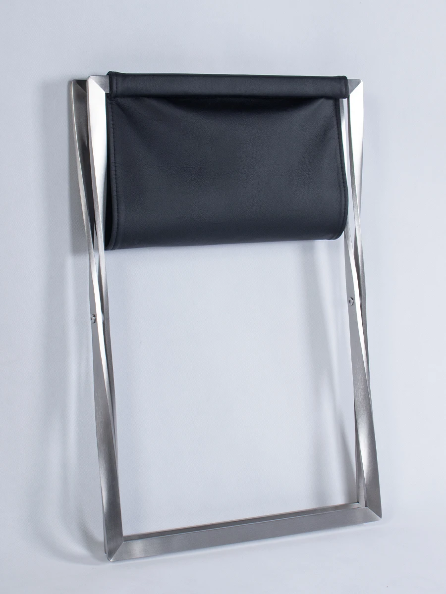 PK91 folding stool light luxury horse chair stainless steel foot balcony Internet celebrity small board can be stacked