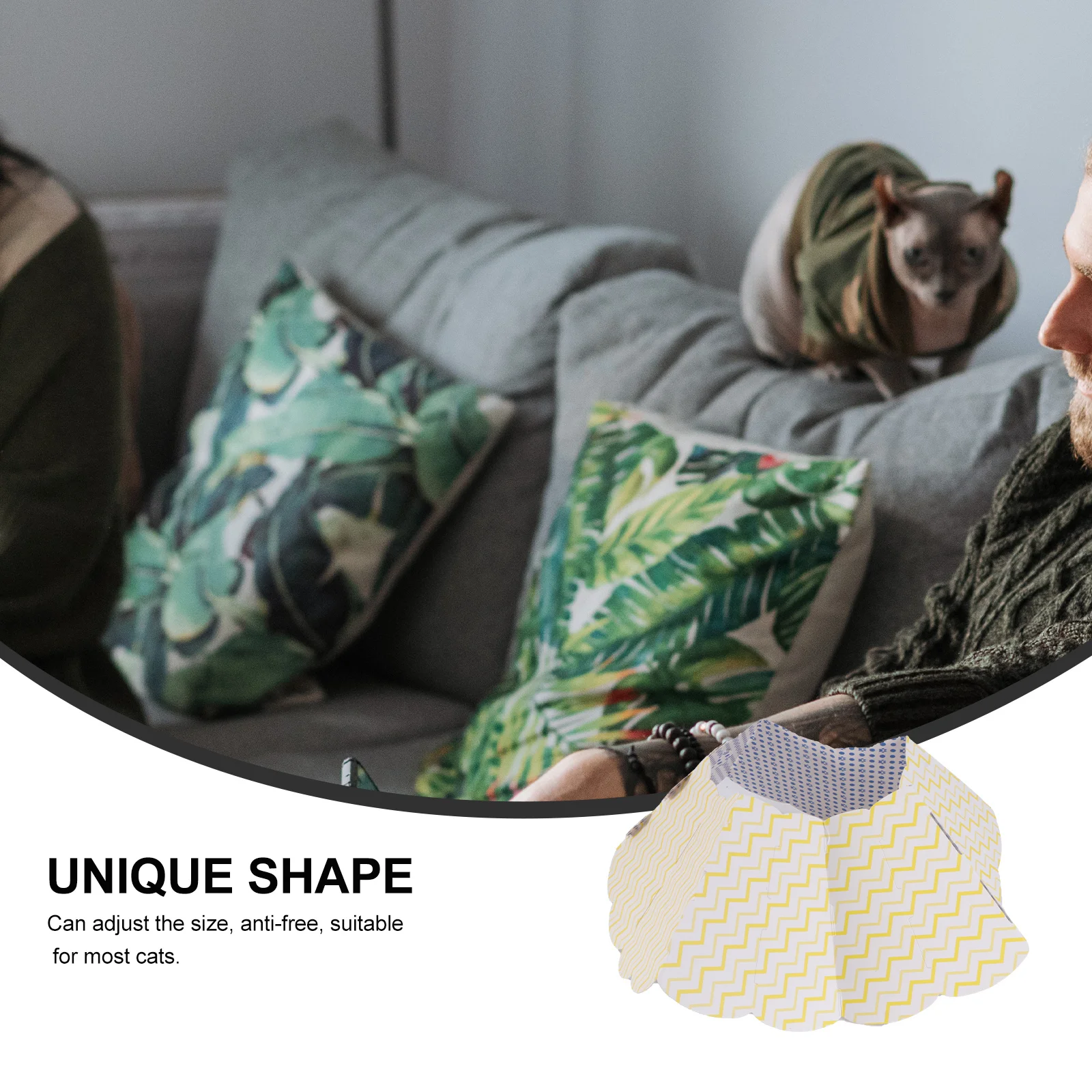 

Pet Anti-licking Collar Neck Accessory Cat Protective Paper Practical Hoop Anti-Bite