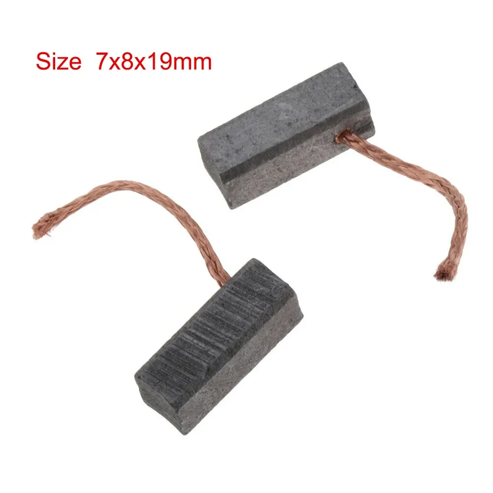 2pcs/set 7x8x19mm Motor Carbon Brushes Kit For Electric Motor Replacement Parts Power Tools Accessories