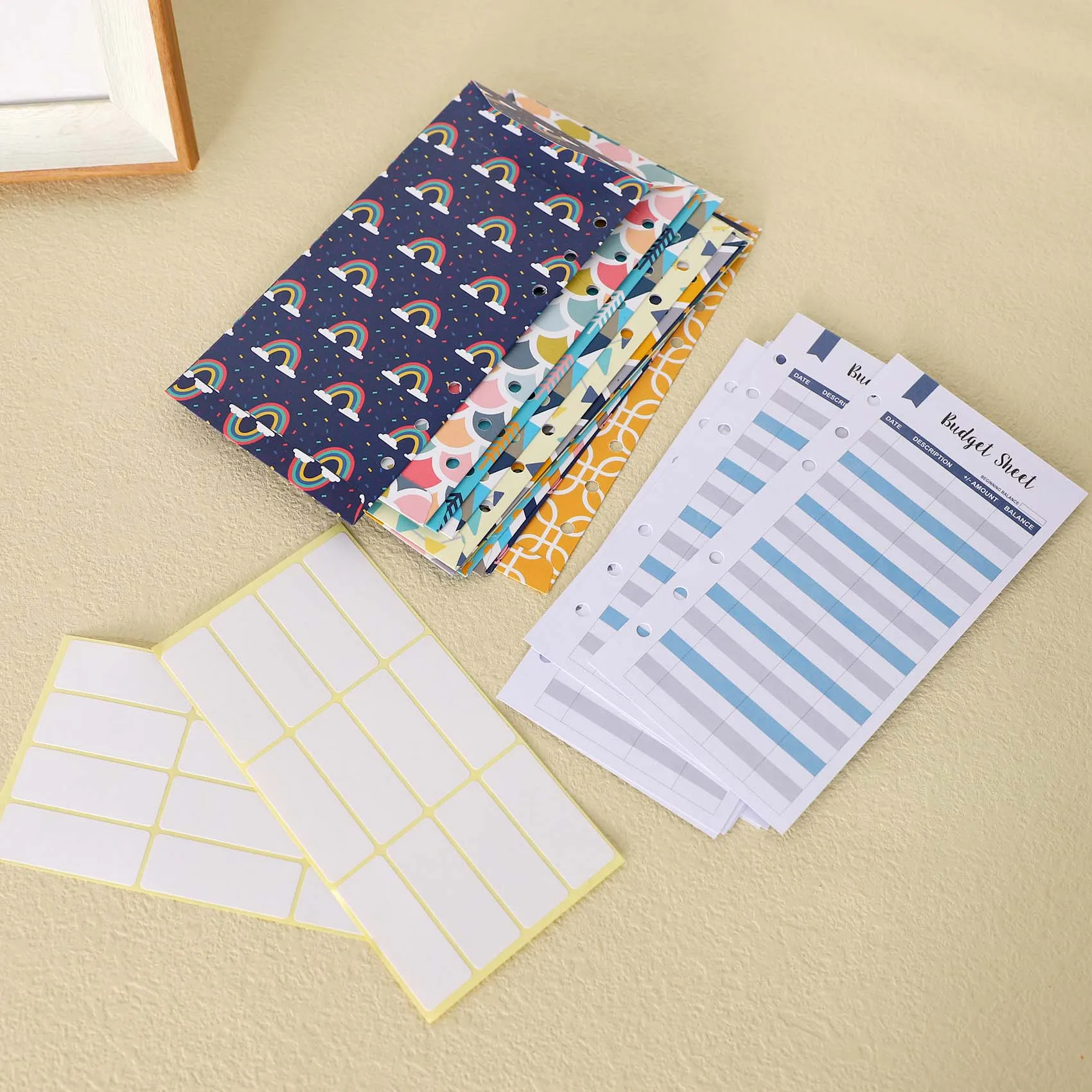 

Practical-24 Pieces Budget Envelopes A6 Binder Pockets For Cash Envelope System,Budget Planner,Cash Envelope Wallet With Sticker