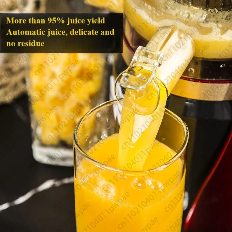 Cold Press Juicer Home Use Electric Automatic Cold Press Juicer Apple, Orange, Carrot, and Sugarcane Juicer