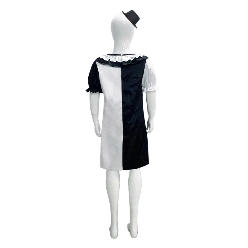 Terrifier Girl Costume Dress Scheletro Kid Cosplay Spaventoso Horror Tuta Tuta Arte Il Clown Joker Costume di Halloween Maschera Vestito