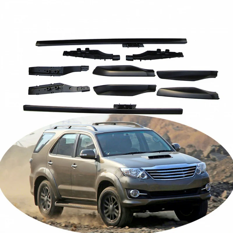 Aluminum Roof Rails Rack Fit Fortuner 2012-2015