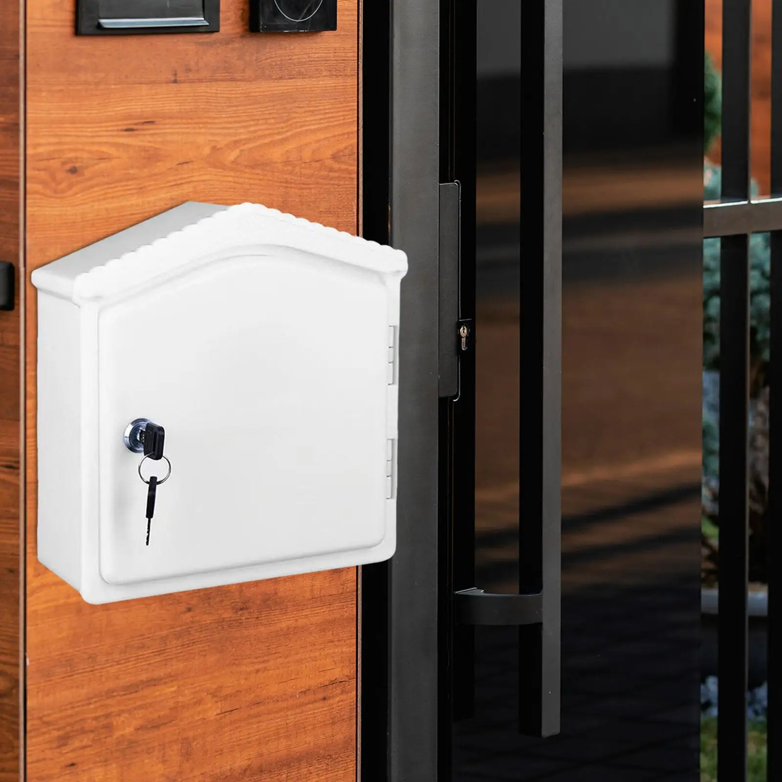 

Wall Mount Milk Box with Lock Milk Bottle Case Multifunctional Fresh Milk Delivery Box Lockable Milk Delivery Box for Office