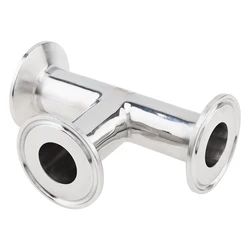 Abrazadera en T de 3 vías, tubo de acero inoxidable 304 OD, accesorio sanitario apto para abrazadera triple de 1,5 pulgadas, 25mm OD, tubo de junta en T de grado alimenticio