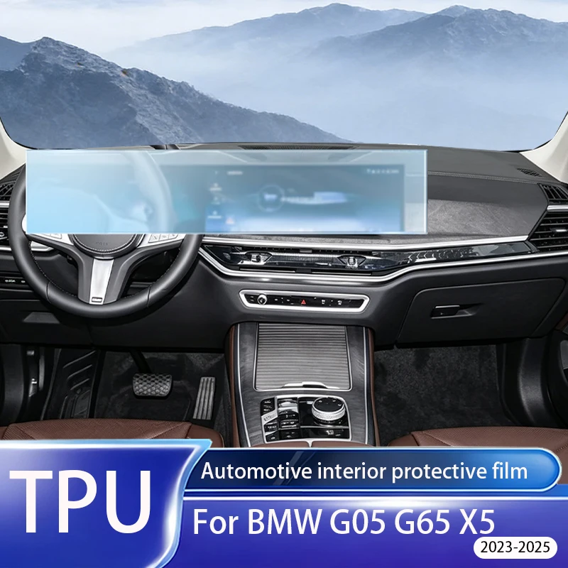 For BMW G05 G65 X5 2023-2025 Matte Anti Fingerprint TPU Protective Film Suitable for GPS Screen LCD Display - Accessories