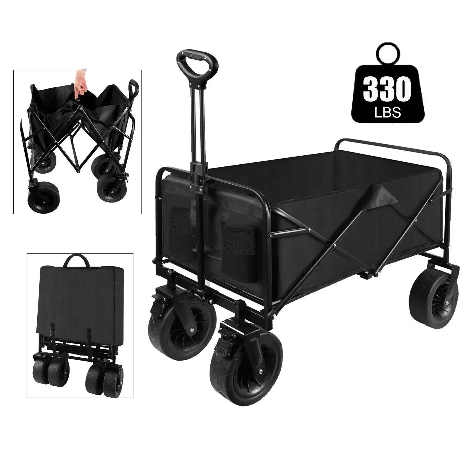 

Outdoor Wagon Trolley Multipurpose Heavy Duty Camping Foldable Delivery And Moving Wagon