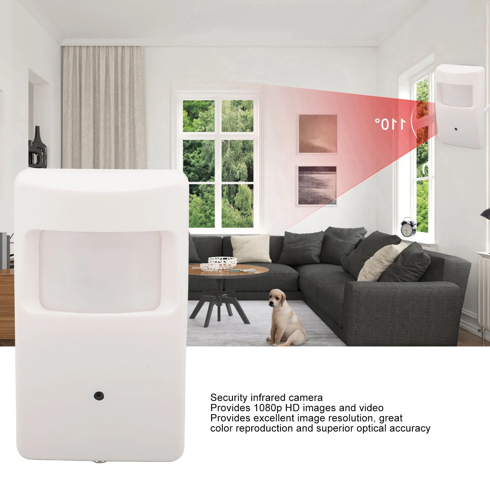 Wifi Security Camera Wired Coaxial Security Infrared Camera 1080P Night Vision Internal Synchronization for Office for Bedroom