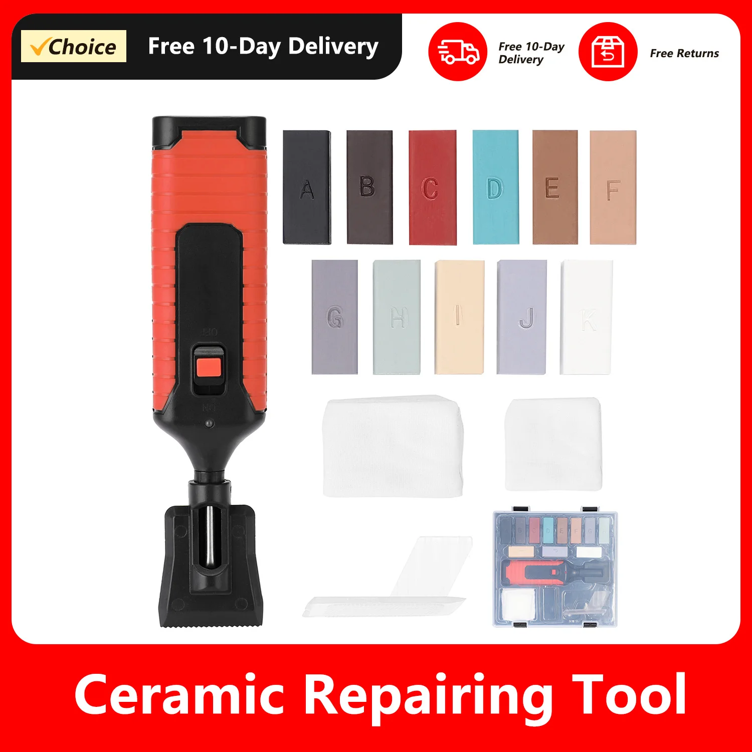 

Ceramic Tile Repairing Tool Set Scratch Repairing Crack Fill Tile Surface DIY Floor Repair Kit Fix Wax Scratches Mending Tool