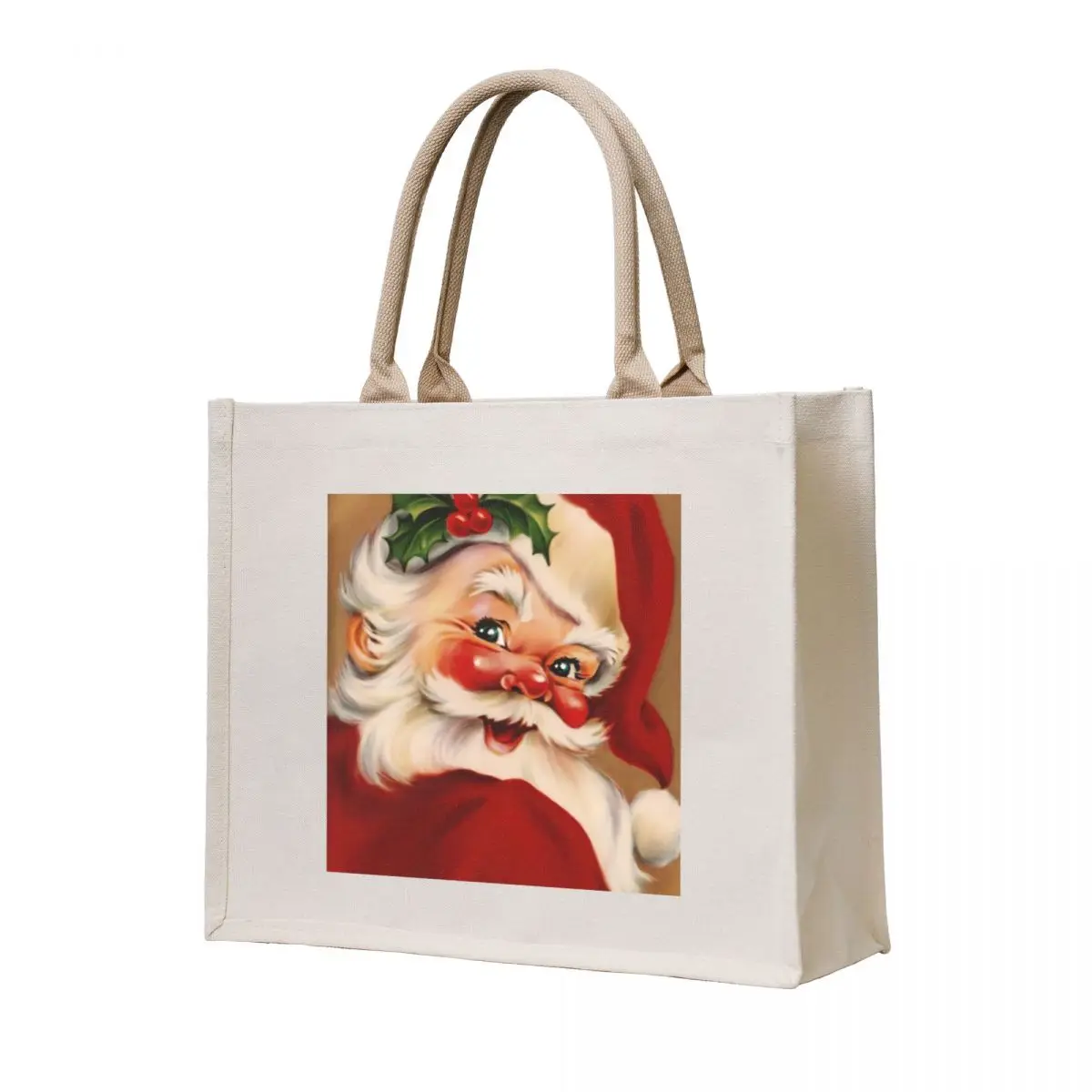 

Golden vintage santa claus Tote Bag Eco bag Fabric bag Shopping bags