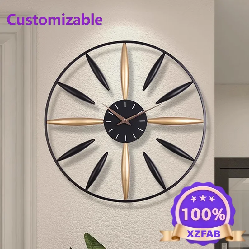 Factory Direct 2026 Modern Large Wall Clocks Luxury Nordic Restaurant Creative Wall Watch Aesthetic Design Horloge Murale Living