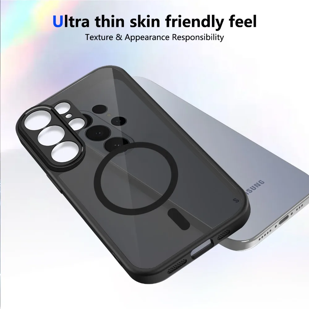 Für Samsung Galaxy S26 Ultra S24 S25 FE S23 Plus S26+ S25+ S24+ S25fe S24fe Magnetische Kabellose Ladehülle für Magsafe Case