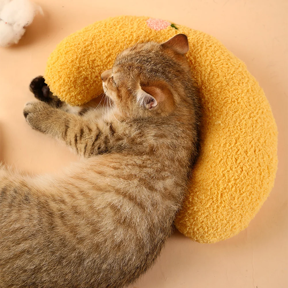 

Animal U-shaped Neck for Cats Dogs Simple Design Polyester Material Household Pet Sleeping Cushion