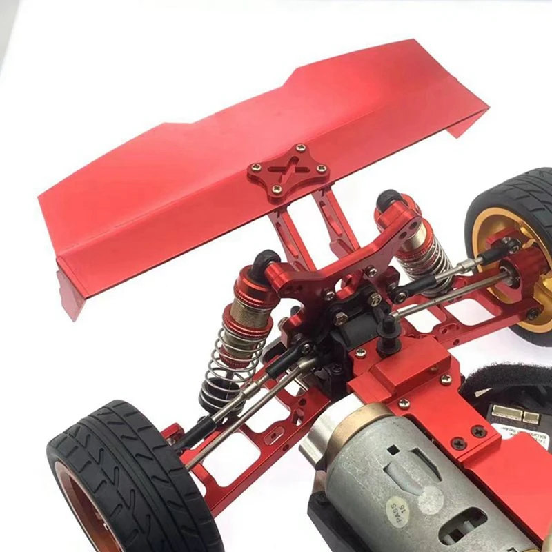 Staffa di fissaggio per ala di coda in metallo e supporto per Wltoys 144001 144010 124007 124017 124019   Parti di aggiornamento per auto RC-Y99A