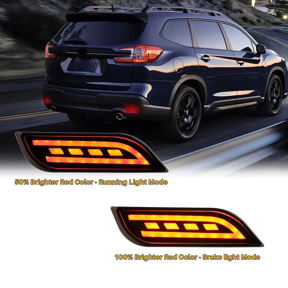 

KUNGKIC Rear Bumper Lights For Subaru Impreza08-23/ XV Crosstrek13-17/ Ascent 19-23/ WRX 21-23 WRX 08-14 Running Brake Light
