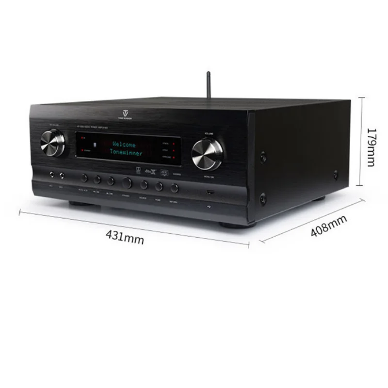 승자 AT-2300 7.1. 4 돌비 파노라마 사운더 파워 앰프, 전문 고출력 섀도우 K 올인원 머신, 극장 230Wx7