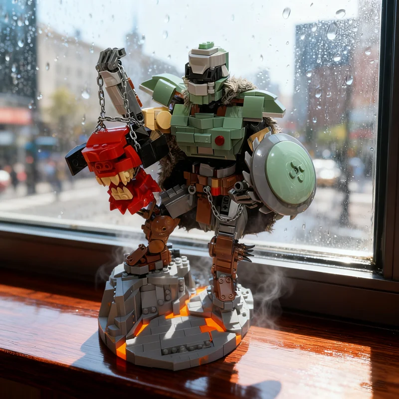 

854pcs MOC The Doom Slayer Model Building Blocks Construction Assemble DIY Creative Toy Education Brick Festival Gifts Idea