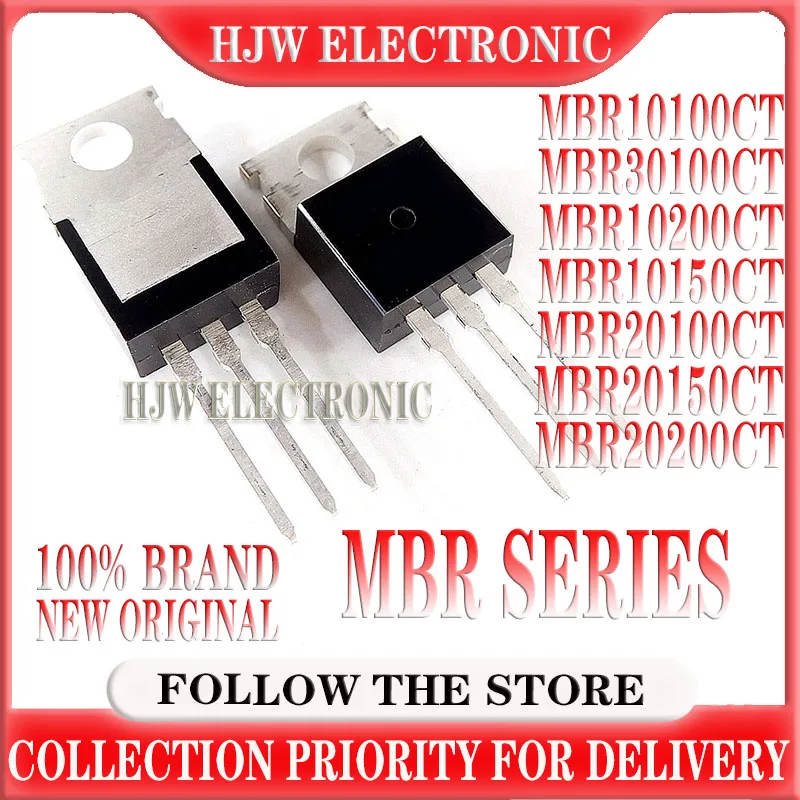 10PCS MBR10100CT MBR10200CT MBR10150CT MBR20100CT MBR20150CT MBR20200CT MBR30100CT TO-220 Schottky diode