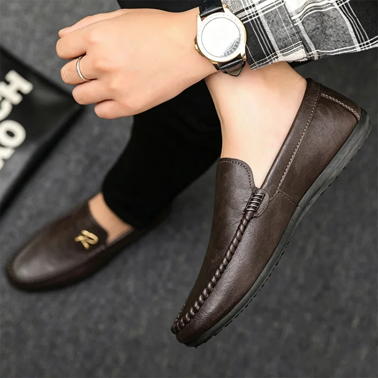 Frühling Herbst Herren Casual Einzel-Schuhüberzug Lazy Shoes Weichsohlige Herren-Fahrerschuhe – Detail 7