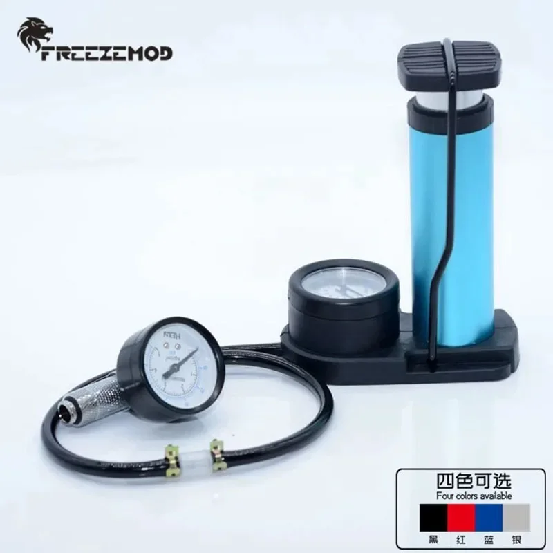 FREEZEMOD Leak Tester Device Air Pressure Test Tools Kit Double barometer For Cooling system