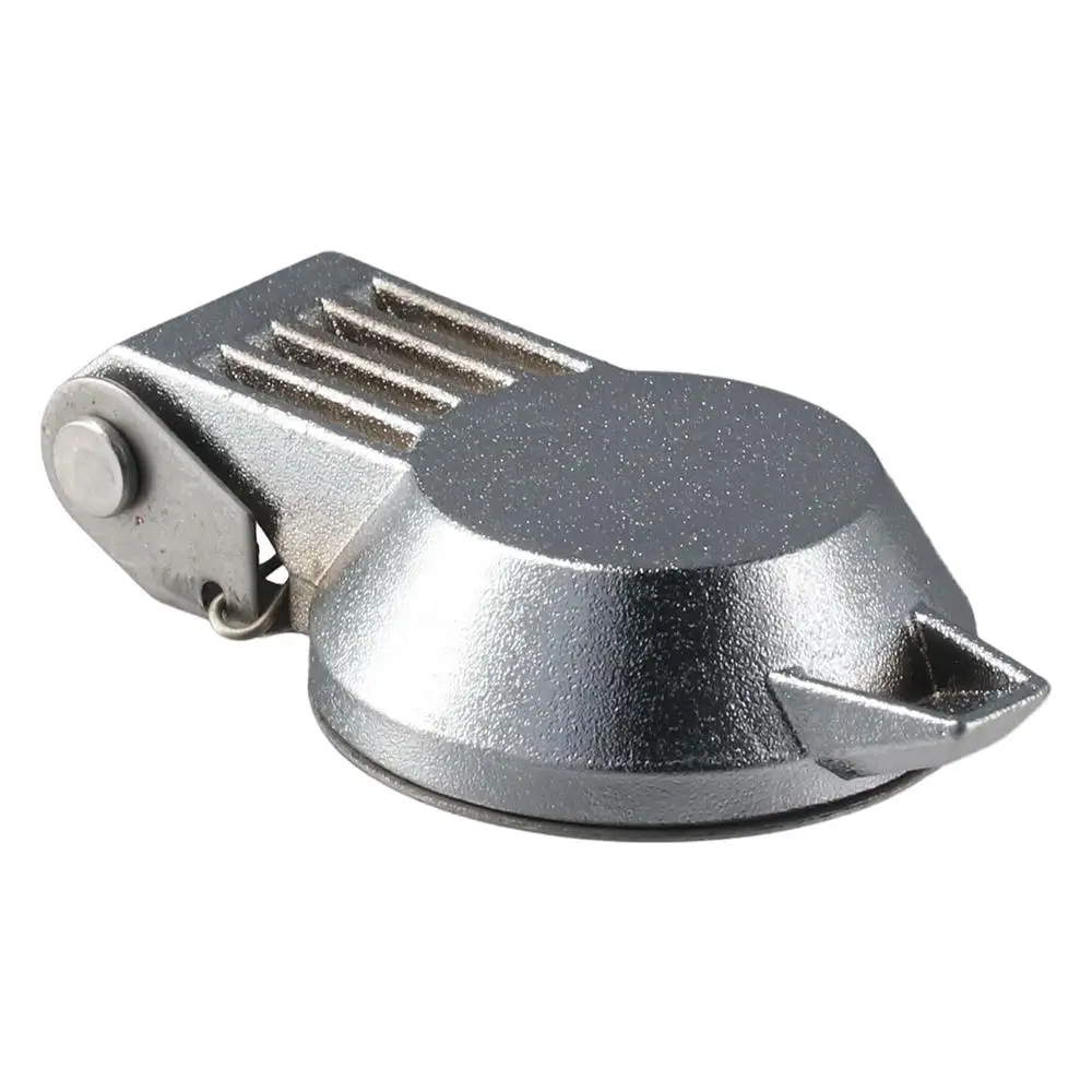 Zinc Alloy Metal Rain Cover Silver 0.7×0.6inch Cam Lock Dust Cover Irregular Modern Tool Box Lock Mechanical Equipment