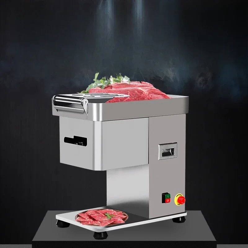 

Meat cutting, commercial high-power desktop beef slicer, stainless steel electric multi-functional fresh meat shredding for