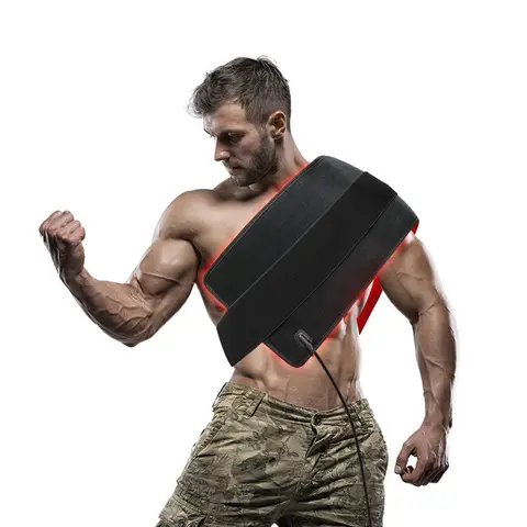 Red Light Therapy Pad for Body 31" x 11" Dual Chip 660nm 850nm LED Infrared Light Device for Waist Back Shoulder Muscle Relax