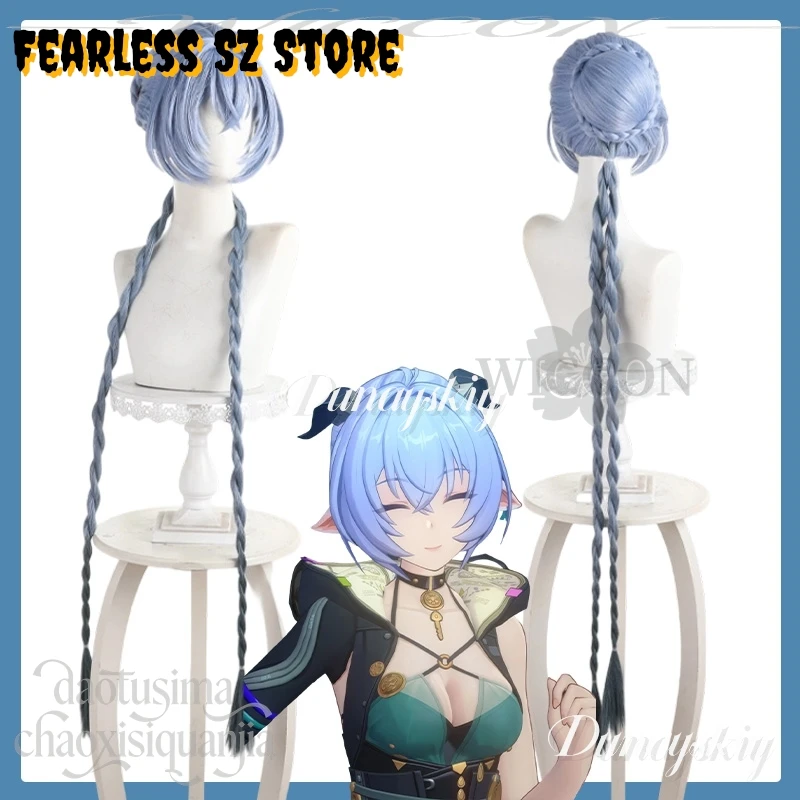 jeu-zenless-zone-zero-kawaii-perruques-bleues-lucia-elowen-cosplay-anime-tresse-extra-longue-y2k-cheveux-synthetiques-halloween-fete-jeu-de-role