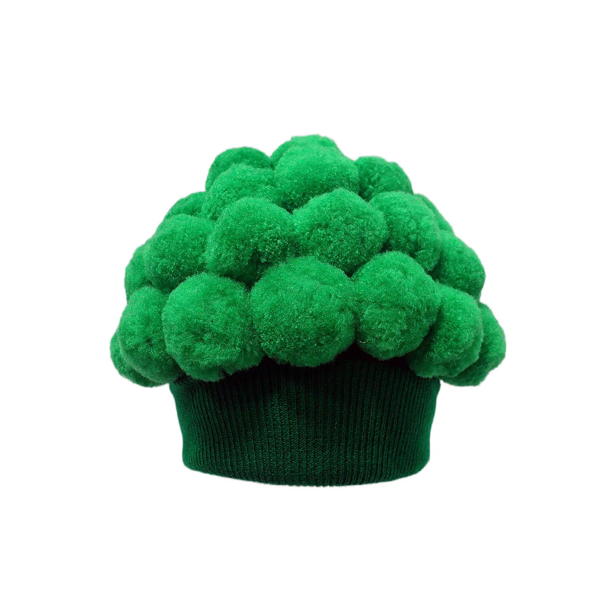 Weird Cauliflower Hats Spring-autumn Knitted Cosplay Head Wear Funny Broccoli Pompom Versatile Warm Caps for Women and Men