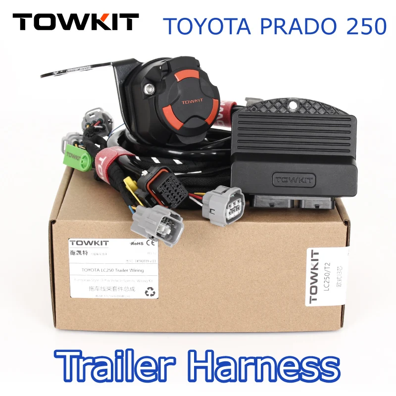 

For CRUISER PRADO LC250 trailer wiring harness Eur 13/7 pin trailer RV tail light signal Australia 12/7 pin trailer Plug Socket